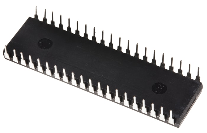 Microchip, 8bit PIC, PIC18F Microcontroller, 40MHz, 16 kB Flash, 40-Pin PDIP