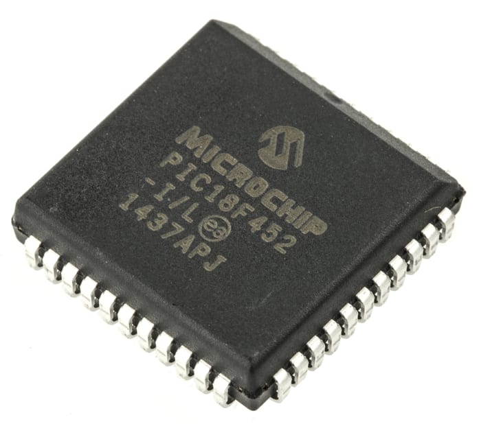 Microchip, 8bit PIC, PIC18F Microcontroller, 40MHz, 32 kB Flash, 44-Pin PLCC