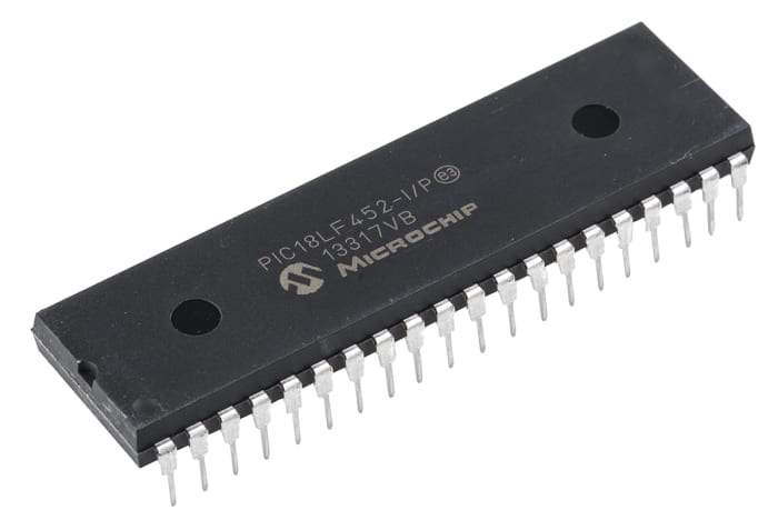 Microchip, 8bit PIC, PIC18F Microcontroller, 40MHz, 32 kB Flash, 40-Pin PDIP