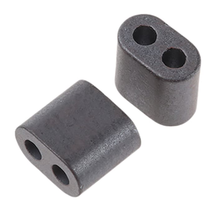 Fair-Rite Ferrite Sleeve, 6.2 x 4.2 x 7mm, Apertures: 2, Diameter 1.7mm