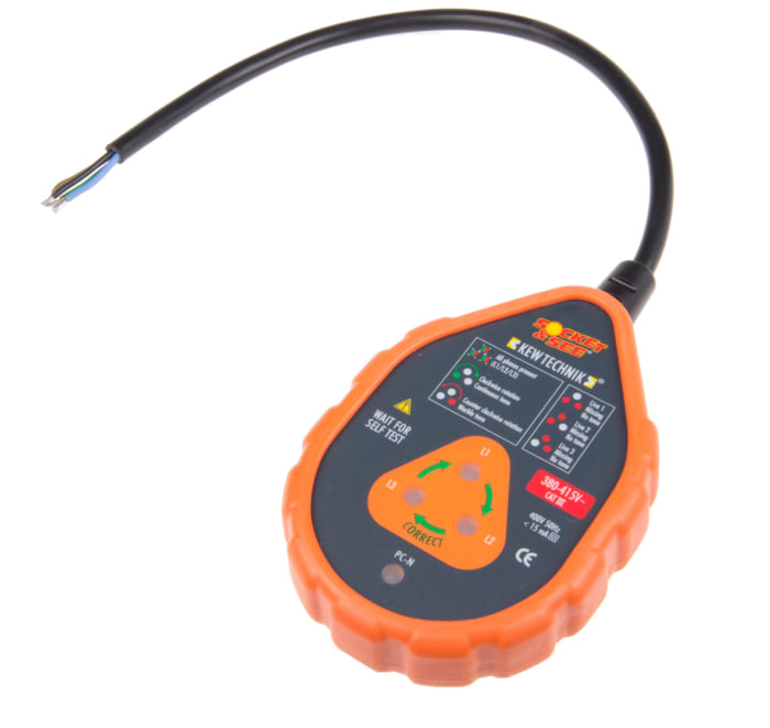 Comprobador de tomas eléctricas Socket & See SOK 60, 400V ac, 16A, para tomas de 5 pines