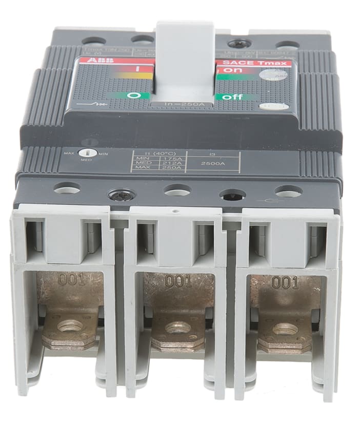 1SDA051247R1 T3N 250 TMD2502500 3p F F ABB ABB, Tmax MCCB 250 A