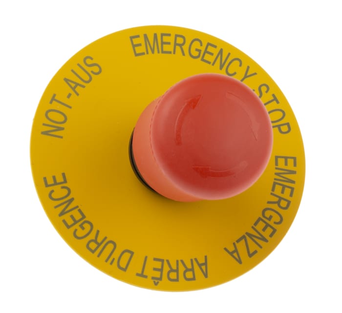 Eaton RMQ Titan M22 Series Turn to Release Emergency Stop Push Button, 22mm Cutout, IP69K