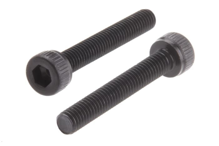 Šroub s vnitřním šestihranem, Ocel, M3, délka: 20mm, Černá, v odpovídající barvě 0.5mm