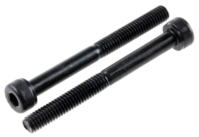 Šroub s vnitřním šestihranem, Ocel, M4, délka: 40mm, Černá, v odpovídající barvě 0.7mm