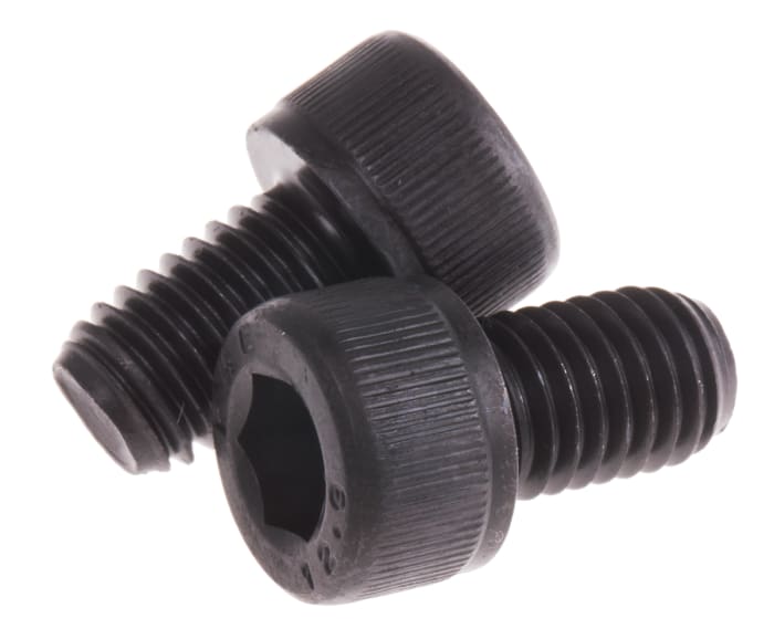 Šroub s vnitřním šestihranem, Ocel, M10, délka: 16mm, Černá, v odpovídající barvě 1.5mm