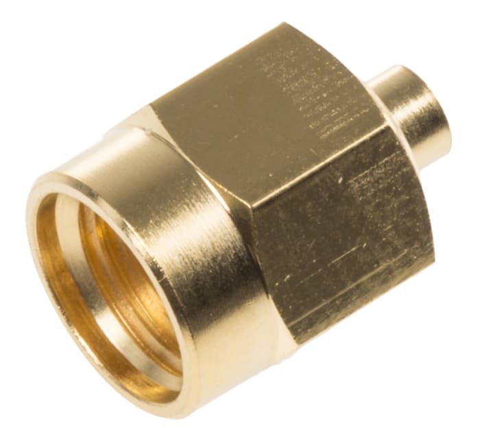 TE Connectivity, Plug Cable Mount SMA Connector, 50Ω, Crimp Termination, Straight Body