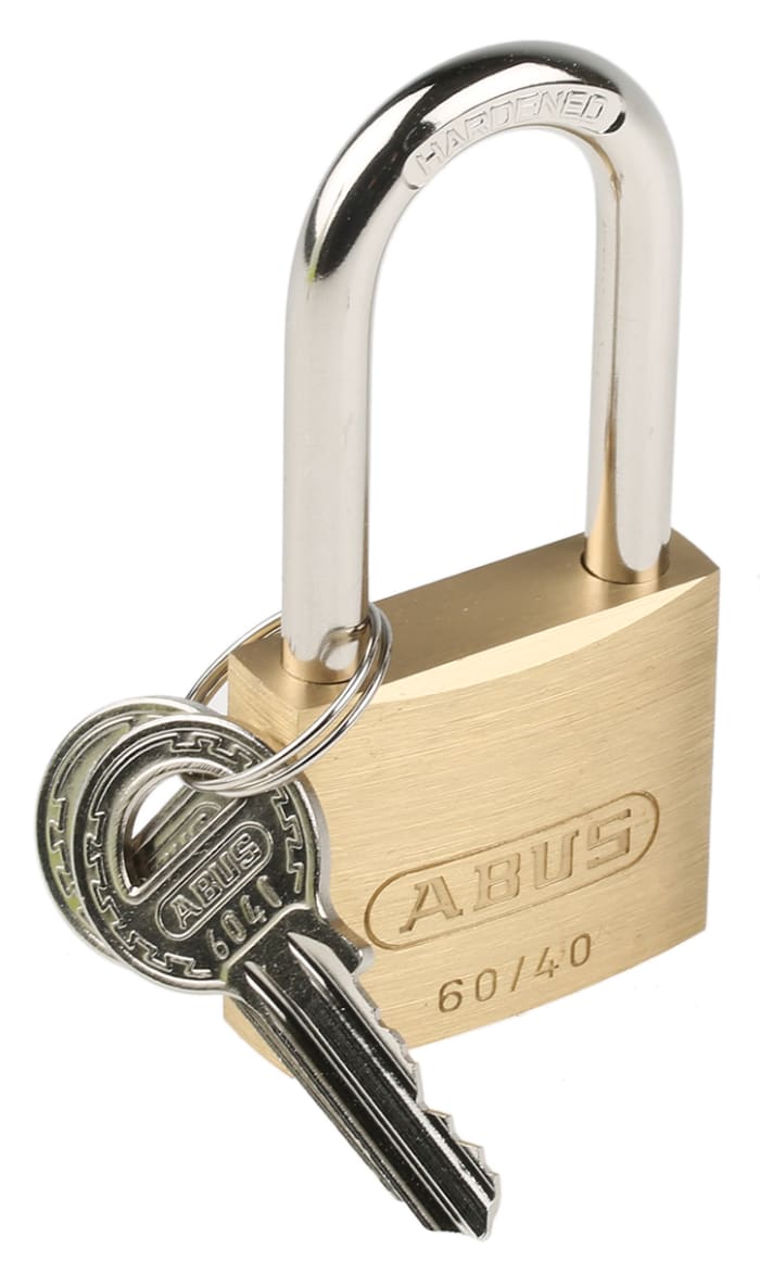 Candado de Latón, acero ABUS, llaves similares, Ø de grillete 6mm, color Latón, para Interior, exterior
