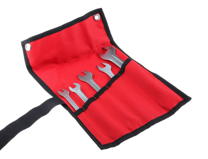 RS PRO 5-Piece Spanner Set, 8 x 9 → 16 x 17 mm, Chrome Molybdenum Steel