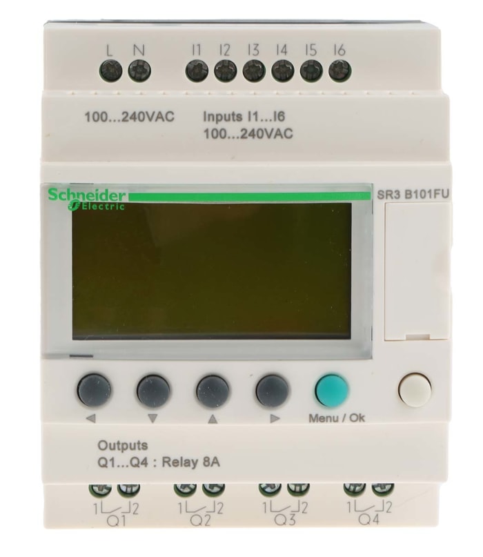 Logický modul řada Zelio Logic Smart, výstup: Relé Lišta DIN 100→ 240 V stř Schneider Electric