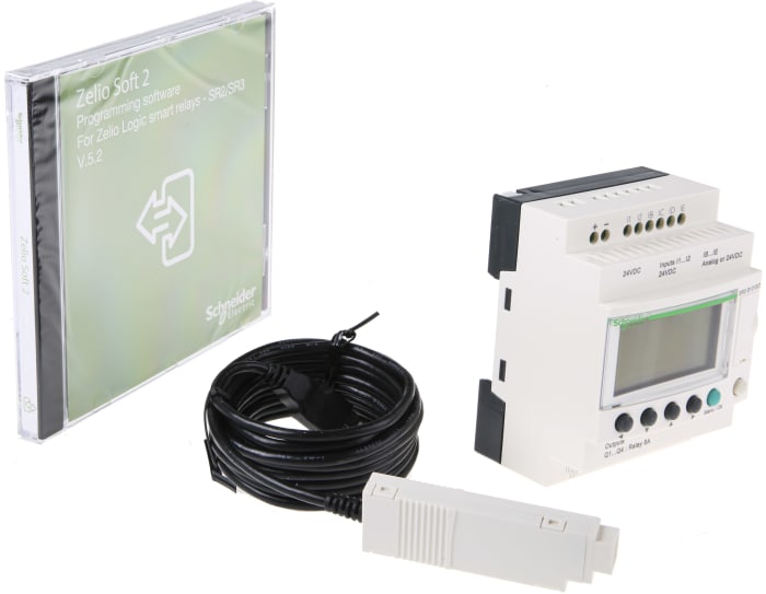 Schneider Electric Zelio Logic 2 Series PLC CPU for Use with Zelio 2, Relay Output, 6 (Up → 6 Digital, Up