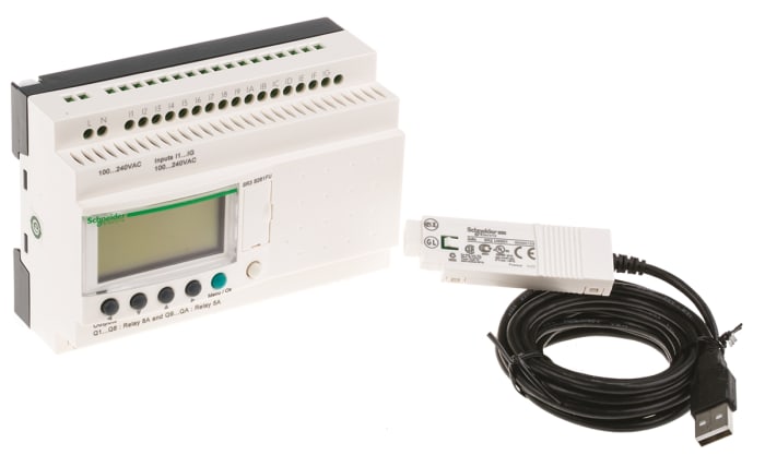Schneider Electric Zelio Logic 2 Series PLC CPU for Use with Zelio 2, Relay Output, 16 (Digital)-Input, Analogue,