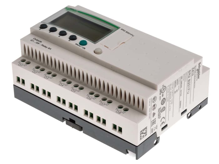 Schneider Electric Zelio Logic 2 Series PLC CPU for Use with Zelio 2, Relay Output, 12 (Digital)-Input, Digital Input