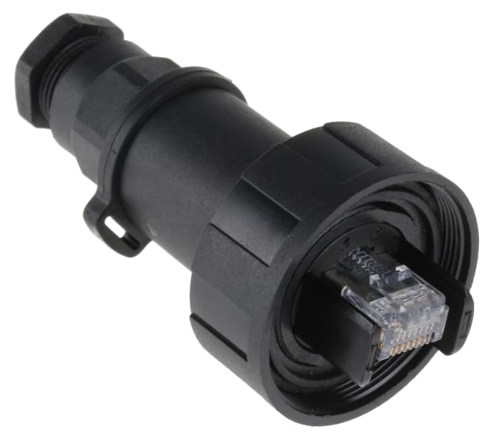 Bulgin Buccaneer Series Male RJ45 Connector, Cable Mount, Cat5e Straight 1 Port 8 -Way