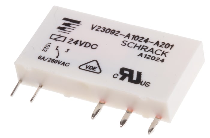 Výkonové relé SPDT Lišta DIN 24V dc flareMove