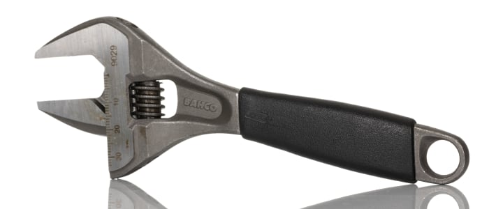Clé à molette Bahco, Ouverture 32mm, Long. 170 mm, Alliage d'acier