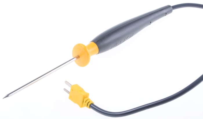 Fluke K Conical Penetration Temperature Probe, 101.6mm Length, 3.404mm Diameter, +350 °C Max
