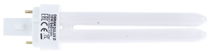 Osram G24d-2 DULUX Quad Tube Shape CFL Bulb, 18 W, 4000K, Cool White Colour Tone