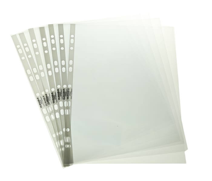 2662-19 Durable | Durable Transparent A4 Punched Pocket | 472-8869 | RS ...