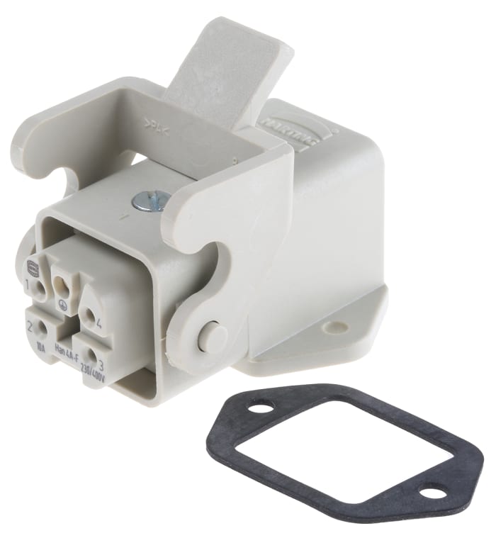 Connecteur industriel HARTING série Han A, 4 + PE Contacts , 10A