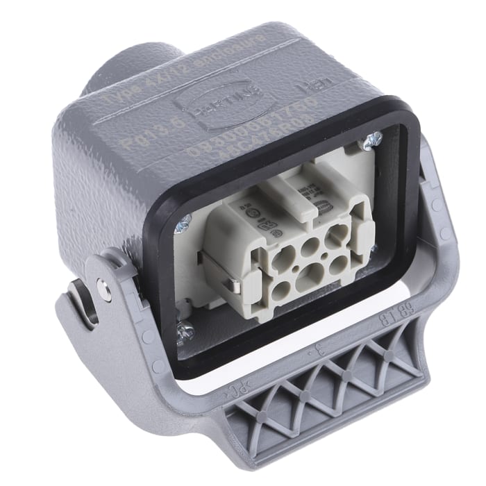 HARTING Hood Kit, 6 Way, 16A, Female, Han E, 500 V