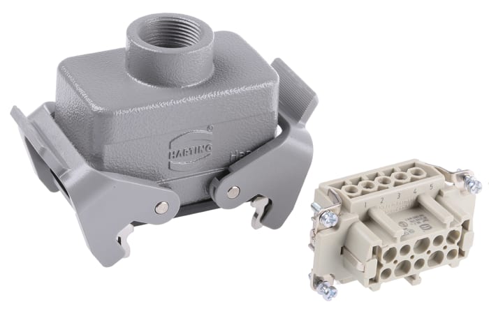 Connecteur industriel HARTING série Han E, 10 Contacts , 16A