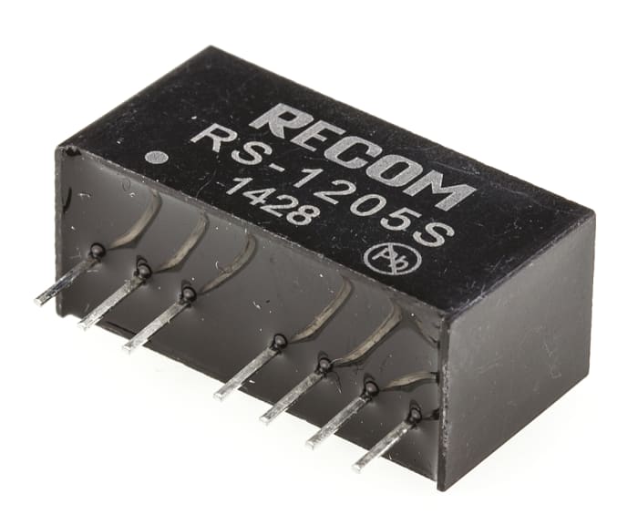 Recom RS DC-DC Converter, 5V dc/ 400mA Output, 9 → 18 V dc Input, 2W, Through Hole, +85°C Max Temp -40°C Min Temp