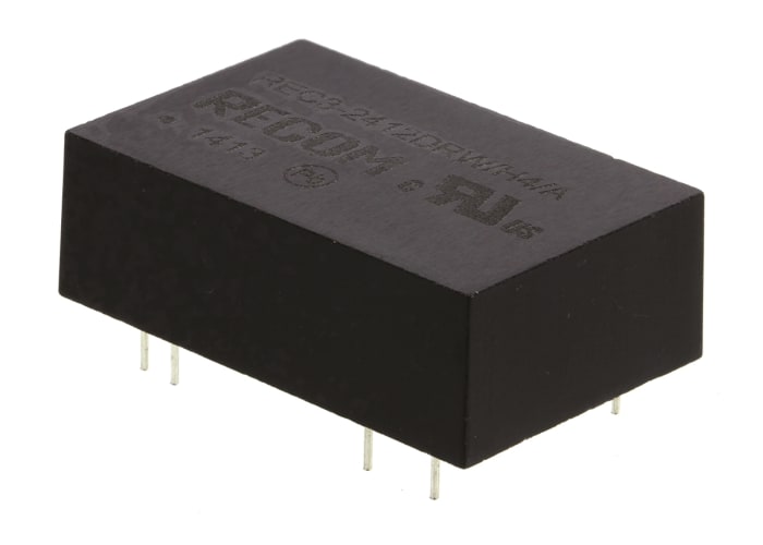 Recom REC3 DC-DC Converter, ±12V dc/ ±125mA Output, 18 → 36 V dc Input, 3W, Through Hole, +85°C Max Temp -40°C