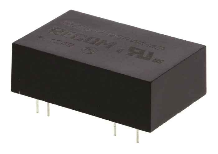 Recom REC5 DC-DC Converter, 12V dc/ 420mA Output, 9 → 18 V dc Input, 5W, Through Hole, +75°C Max Temp -25°C Min