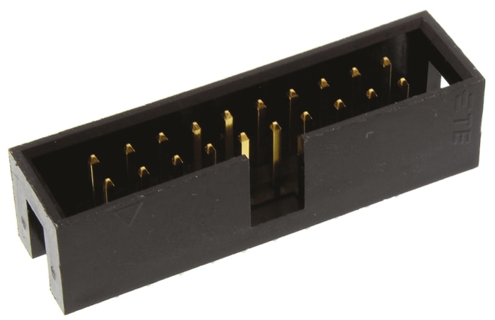 Embase pour CI TE Connectivity, 2-1634688, 20 pôles , 2.54mm, 2 rangées , 1A, Droit