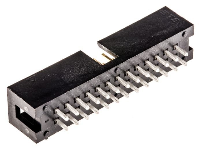 TE Connectivity 2-1634688 Series Straight Through Hole PCB Header, 26 Contact(s), 2.54mm Pitch, 2 Row(s)