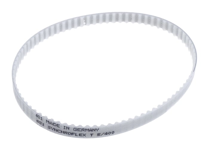 Correa síncrona Contitech de Poliuretano, 80 dientes con paso de 5mm, dim: 400mm x 10mm