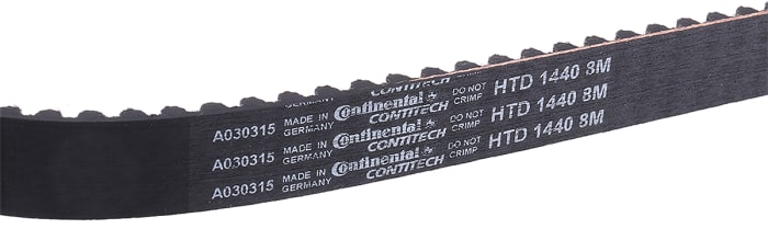 Correa síncrona Contitech de Caucho, 180 dientes con paso de 8mm, dim: 1440mm x 20mm