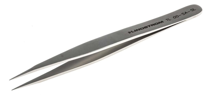 Brucelles Bahco ESD pointe plate en  en inox, L. 120 mm