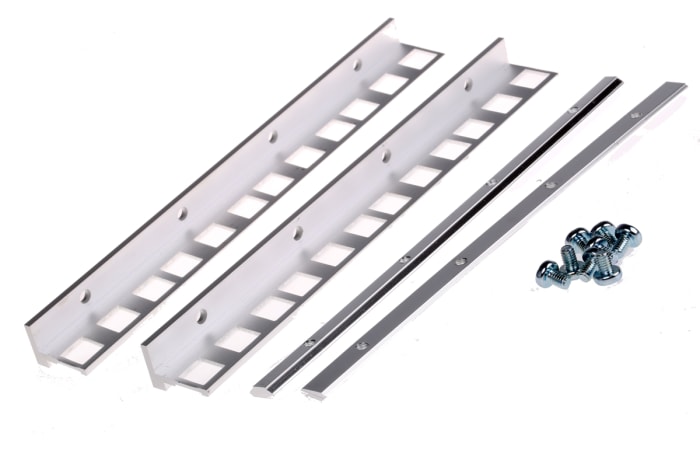 Ángulo de montaje Rittal de Aluminio Extruido, para usar con RiCase de 4 U de 19 pulgadas, 2 unidades