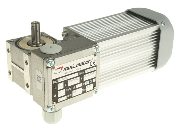 Mini Motor Geared AC Geared Motor, 20 W, 3 Phase, 230 V, 400 V