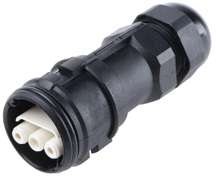 Abb 3 Pole Ip68 Rating Cable Mount Female Mains Inline Connector Rated At 16a 478 7587 Rs