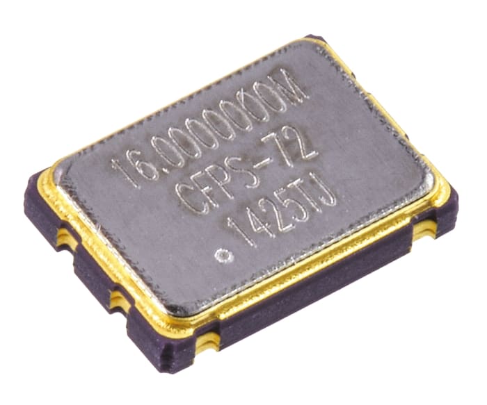 IQD, 16MHz Crystal Oscillator, ±50ppm HCMOS, TTL, 4-Pin 7x5mm SMD LFSPXO018034