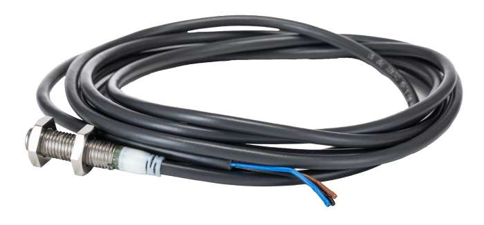 Omron Inductive Threaded Barrel Proximity Sensor, M8, 2 mm Detection, PNP NO, 12 → 24 V dc