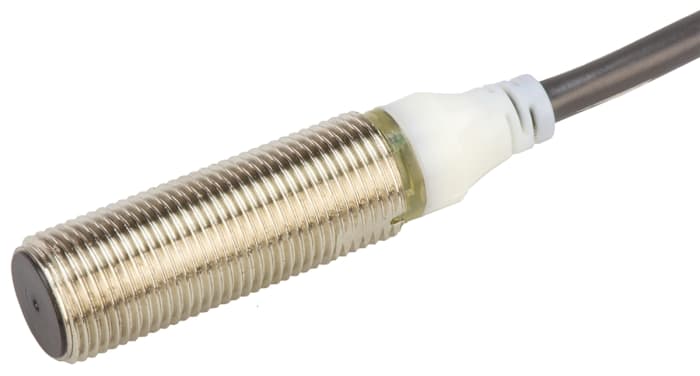 Omron Inductive Threaded Barrel Proximity Sensor, M12, 4 mm Detection, PNP NO, 12 → 24 V dc
