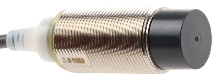 Omron Inductive Threaded Barrel Proximity Sensor, M18, 16 mm Detection, NPN NO, 12 → 24 V dc