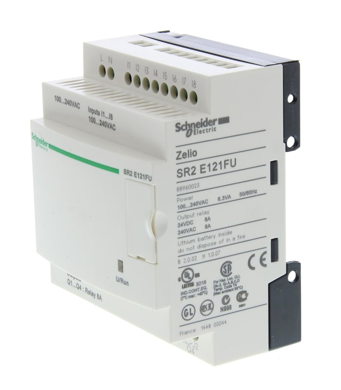 Schneider Electric Zelio Logic Series Logic Module, 100 → 240 V ac Supply, Relay Output, 8-Input, Discrete Input
