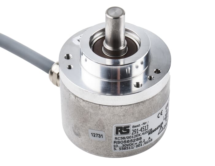 Hengstler AC58 Series Absolute Absolute Encoder, Gray, SSI Signal, Solid Type, 10mm Shaft