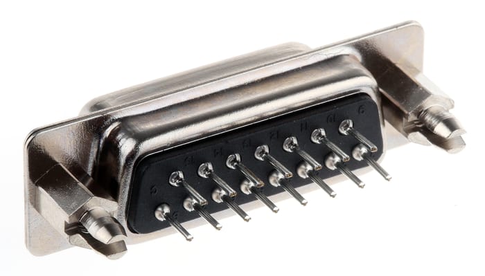 Conector D-sub PCB TE Connectivity, Serie Amplimite HD-20, paso 2.77mm, Recta, Montaje en PCB, Hembra, Terminación