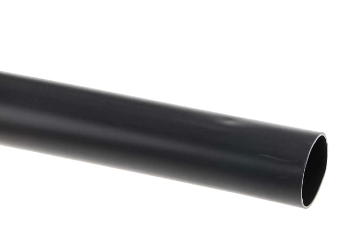 Gaine thermorétractable RS PRO, Diam. 24mm, Long. 1.2m, Rétreint 3:1, Noir