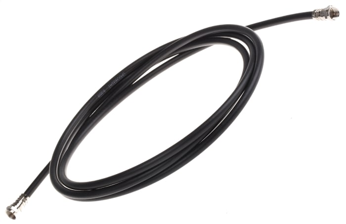 Radiall Male F Type to Male F Type, 2m, RG59 Coaxial, Terminated75 Ω