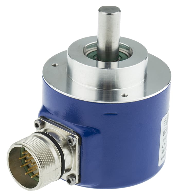 Baumer GI355 Series Optical Incremental Encoder, 500 ppr, HTL/Push Pull Signal, Solid Type, 10mm Shaft