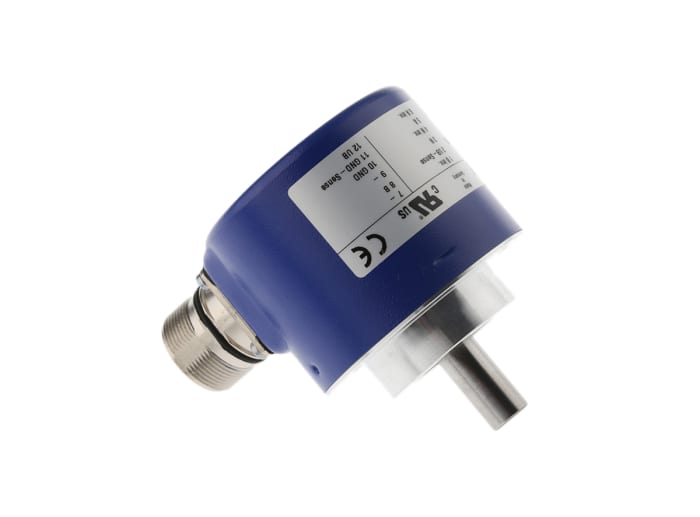Baumer GI355 Series Optical Incremental Encoder, 1000 ppr, HTL/Push Pull Signal, Solid Type, 10mm Shaft