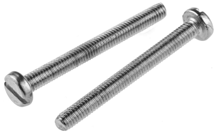  Vis à tête Cylindrique  fendue, Laiton, M4, 40.0mm