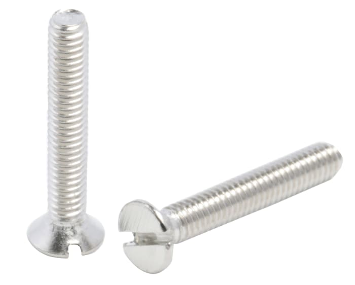  Vis à tête Fraisée  fendue, Laiton, M2.5, 16.0mm